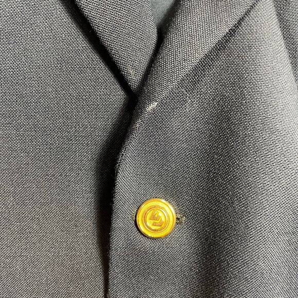 Wimbledon of England Blazer 40R Blue Single Breast Notch Lapel Wool Blend - Picture 11 of 14